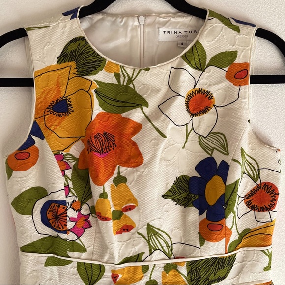 Trina Turk Floral Dress 4 - Picture 2 of 10